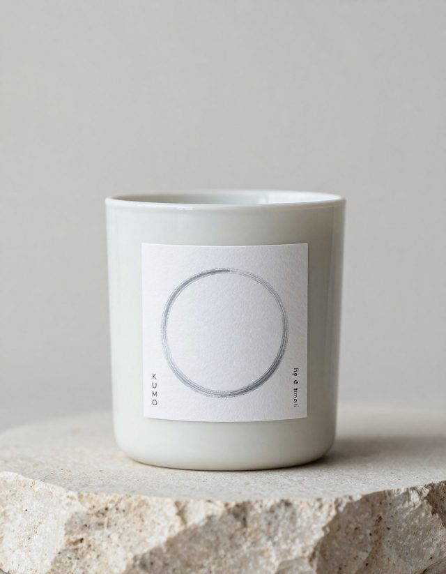 Candle label designed in labelmaker.si