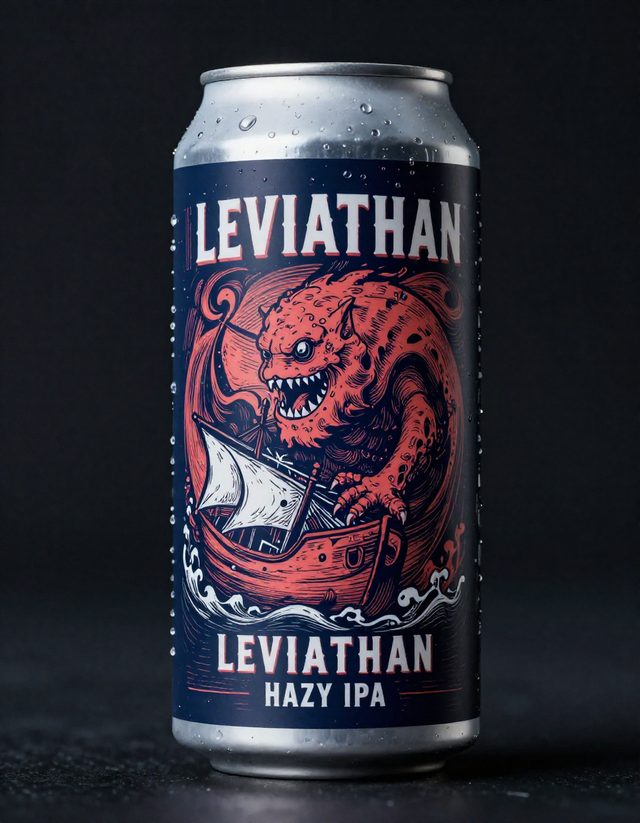 Beer label designed in labelmaker.si