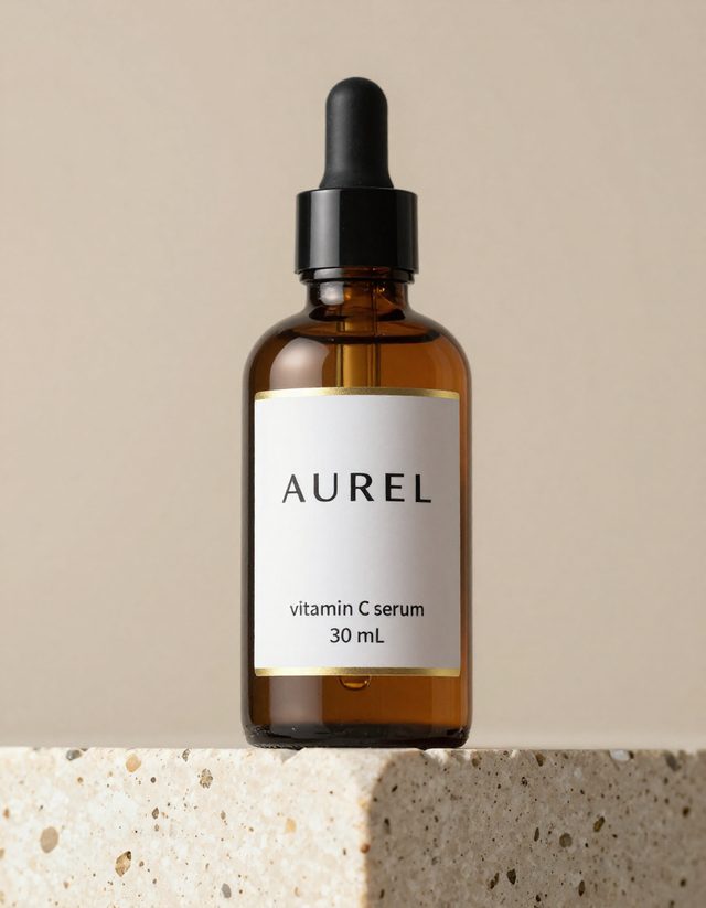 Cosmetic label designed in labelmaker.si